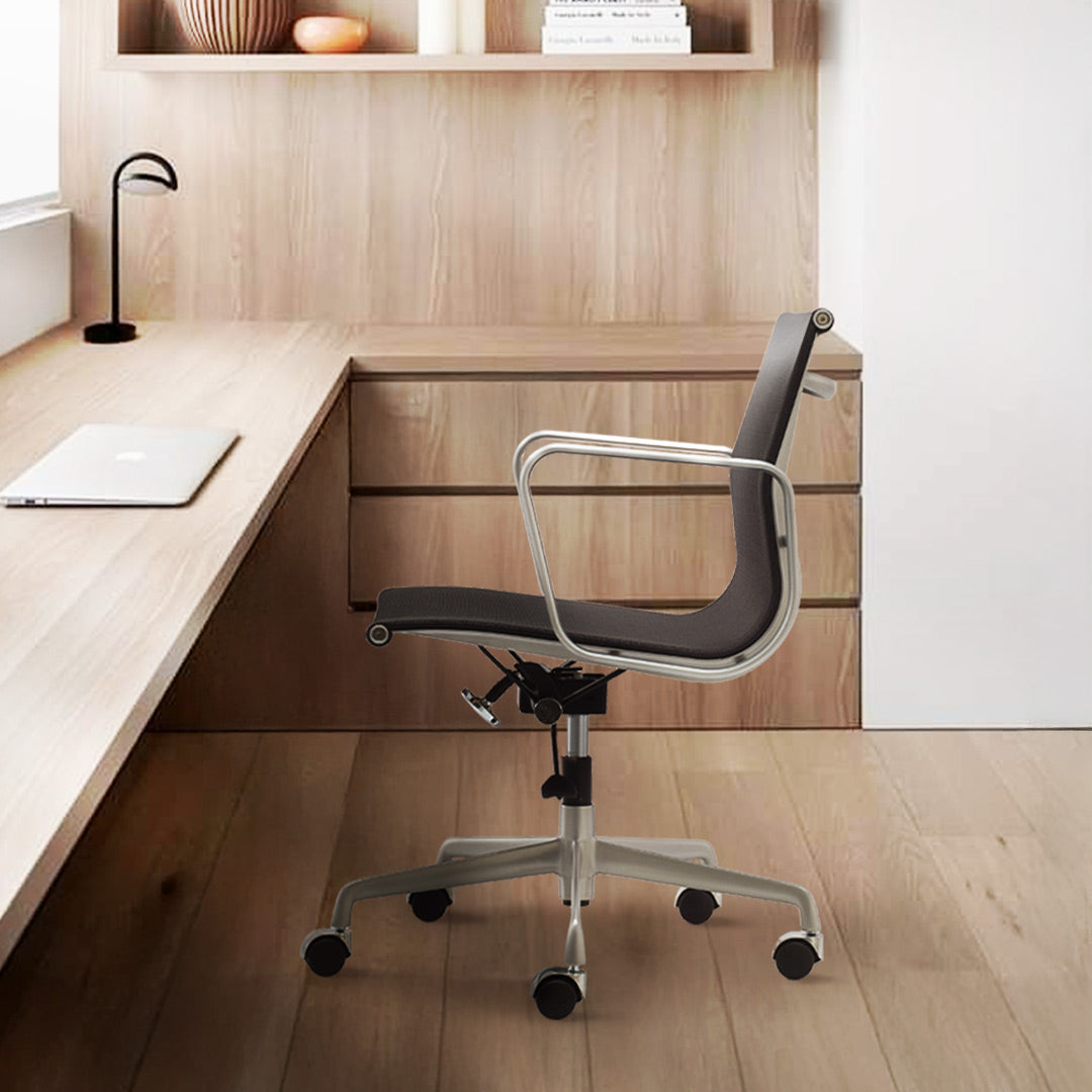 Silla EA117, aluminio satinado
